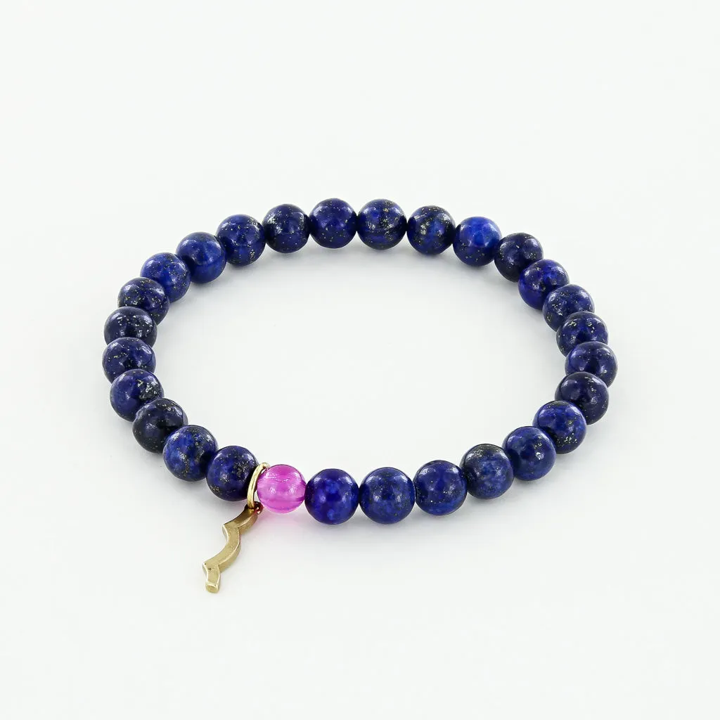 Rayminder UV Awareness Bracelet in Lapis Lazuli