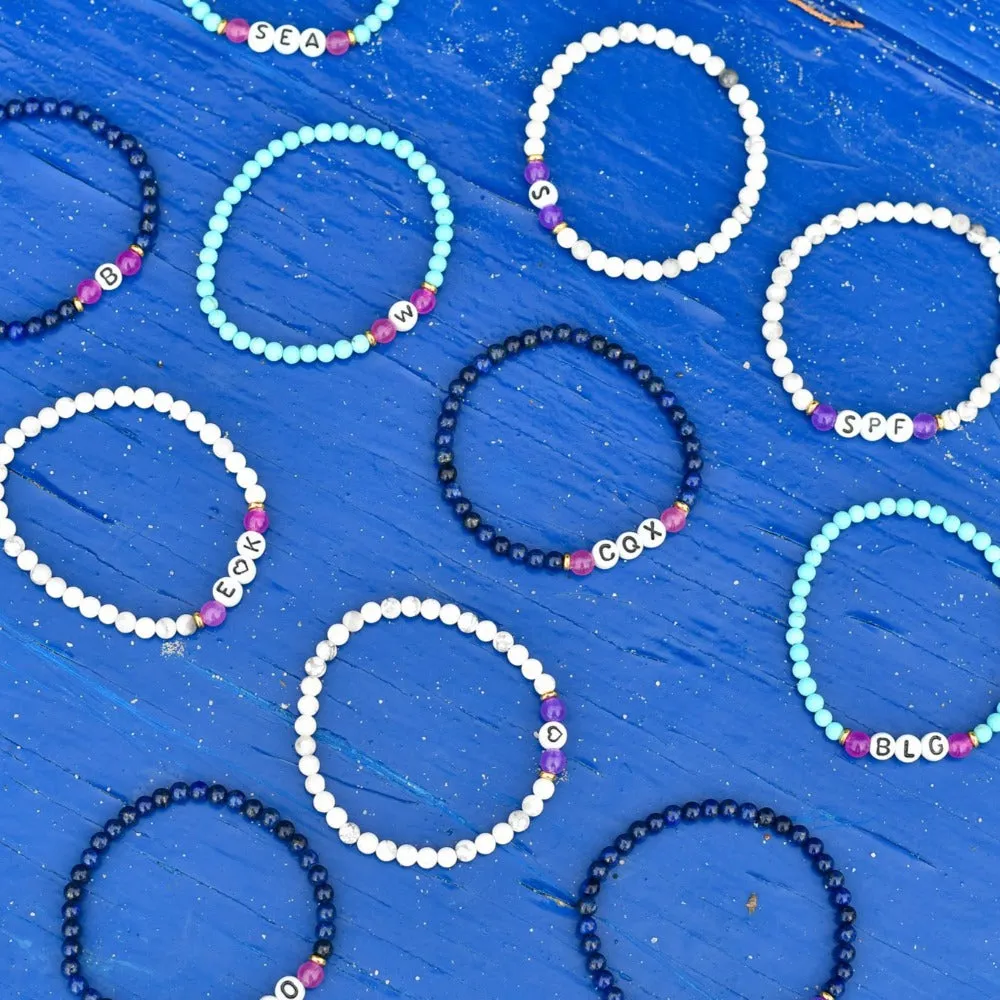 Rayminder UV Awareness Bracelet in Lapis Lazuli