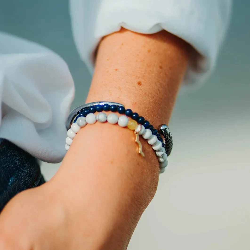 Rayminder UV Awareness Bracelet in Lapis Lazuli