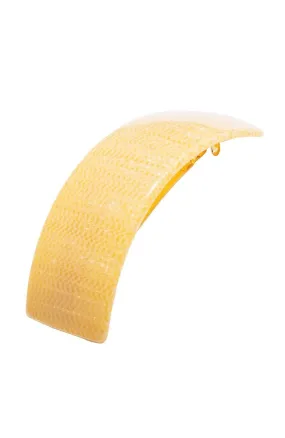 Rectangle Volume Barrette - Straw