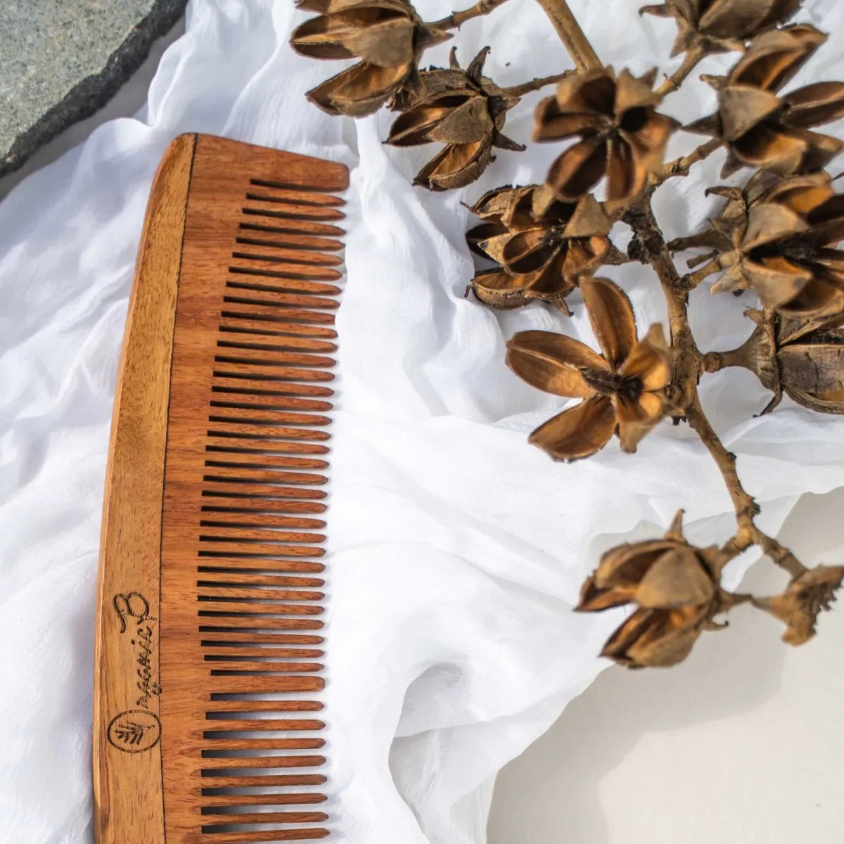 Rosewood/Sheesham Full Size Comb For Detangling and Styling