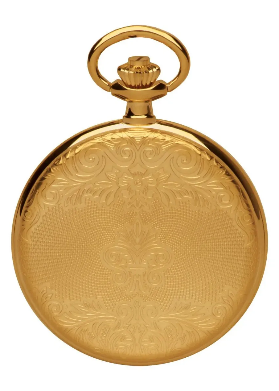 ROYAL LONDON POCKET WATCH MECHANICAL GOLD CASE 91202.02