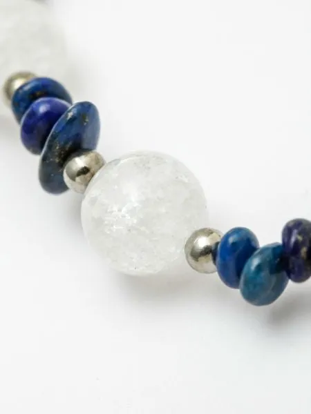 SEP Birthstone Lapis x Cracked Crystal Bracelet