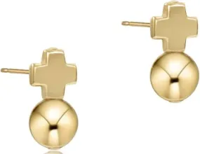 Signature Cross Gold Stud - Gold