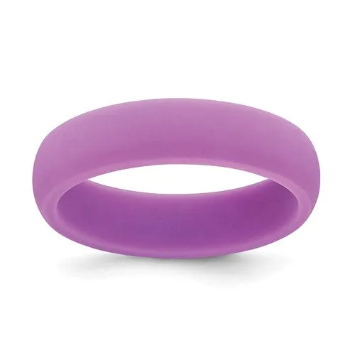 Silicone Pink 5.7mm Domed Band