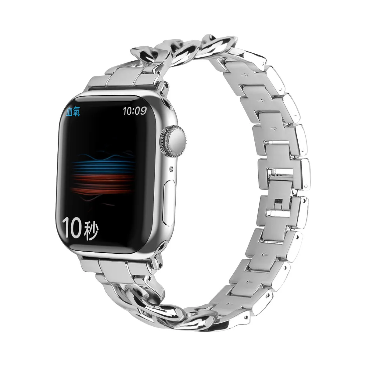 Single row denim metal chain strap for iwatch W24XAW82205SR