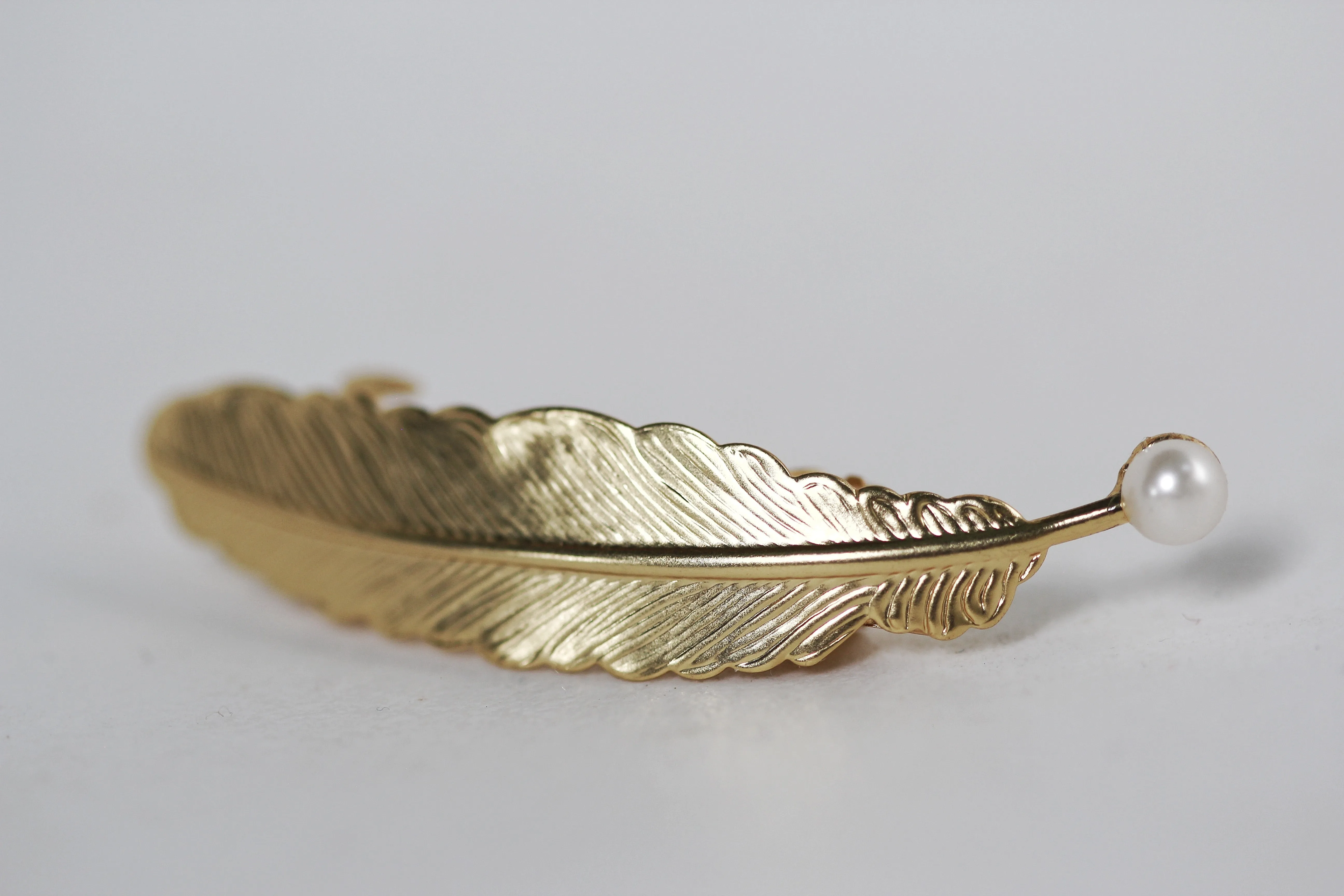 Small Feather Barrette