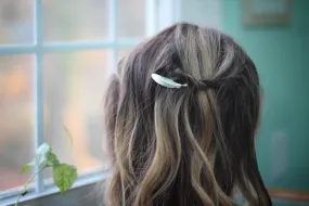 Small Feather Barrette