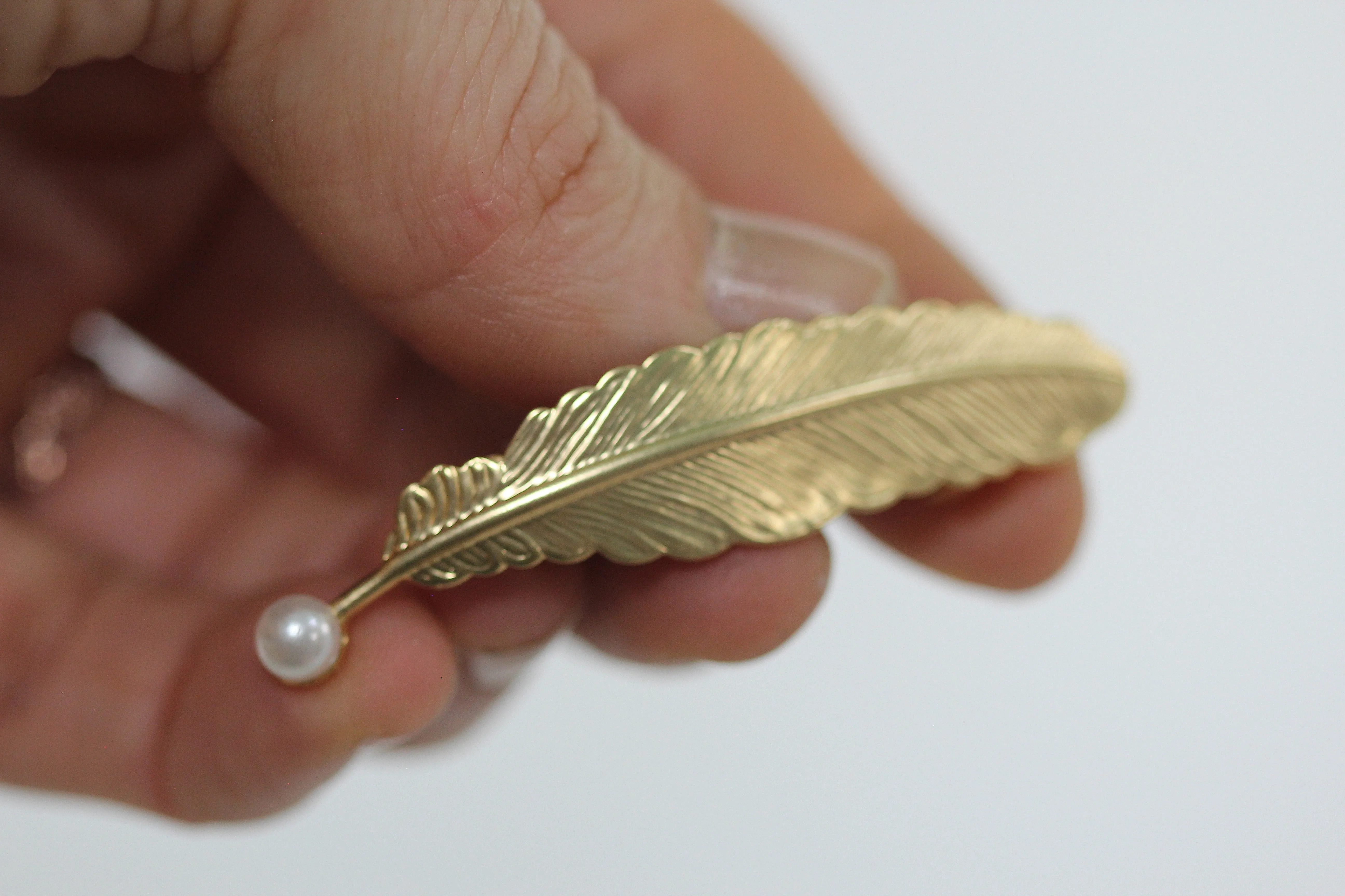 Small Feather Barrette