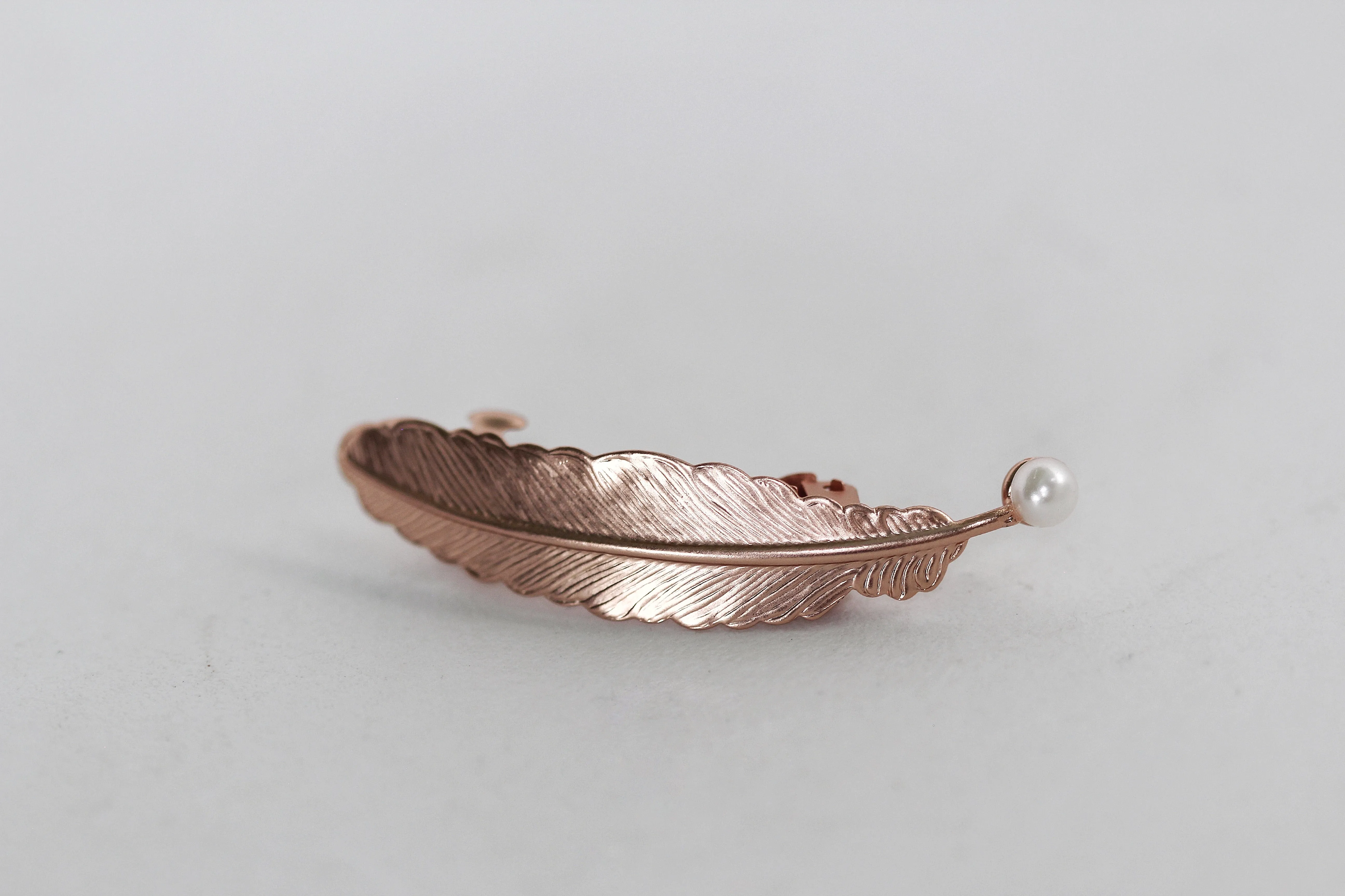 Small Feather Barrette