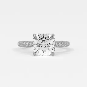 Square Radiant Cut Diamond Engagement Rings