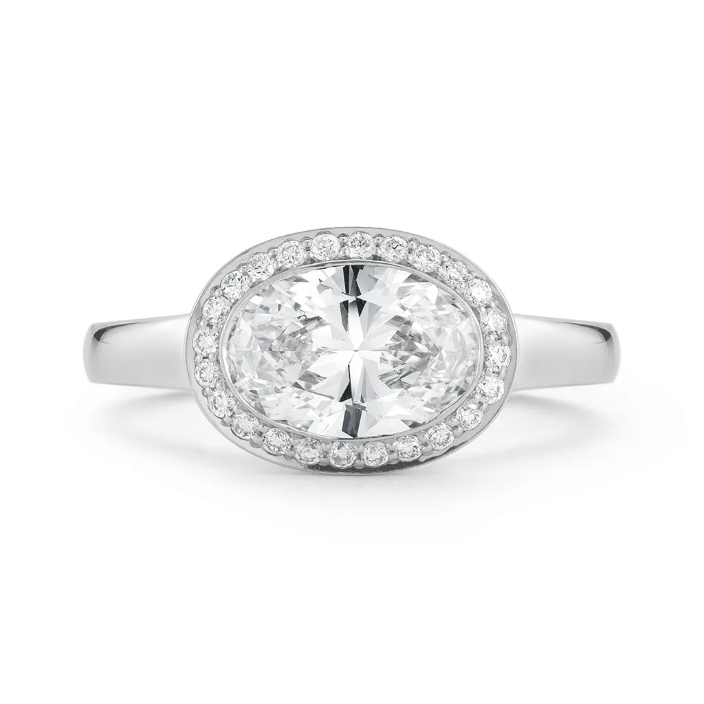 Steller Oval Diamond Engagement Ring