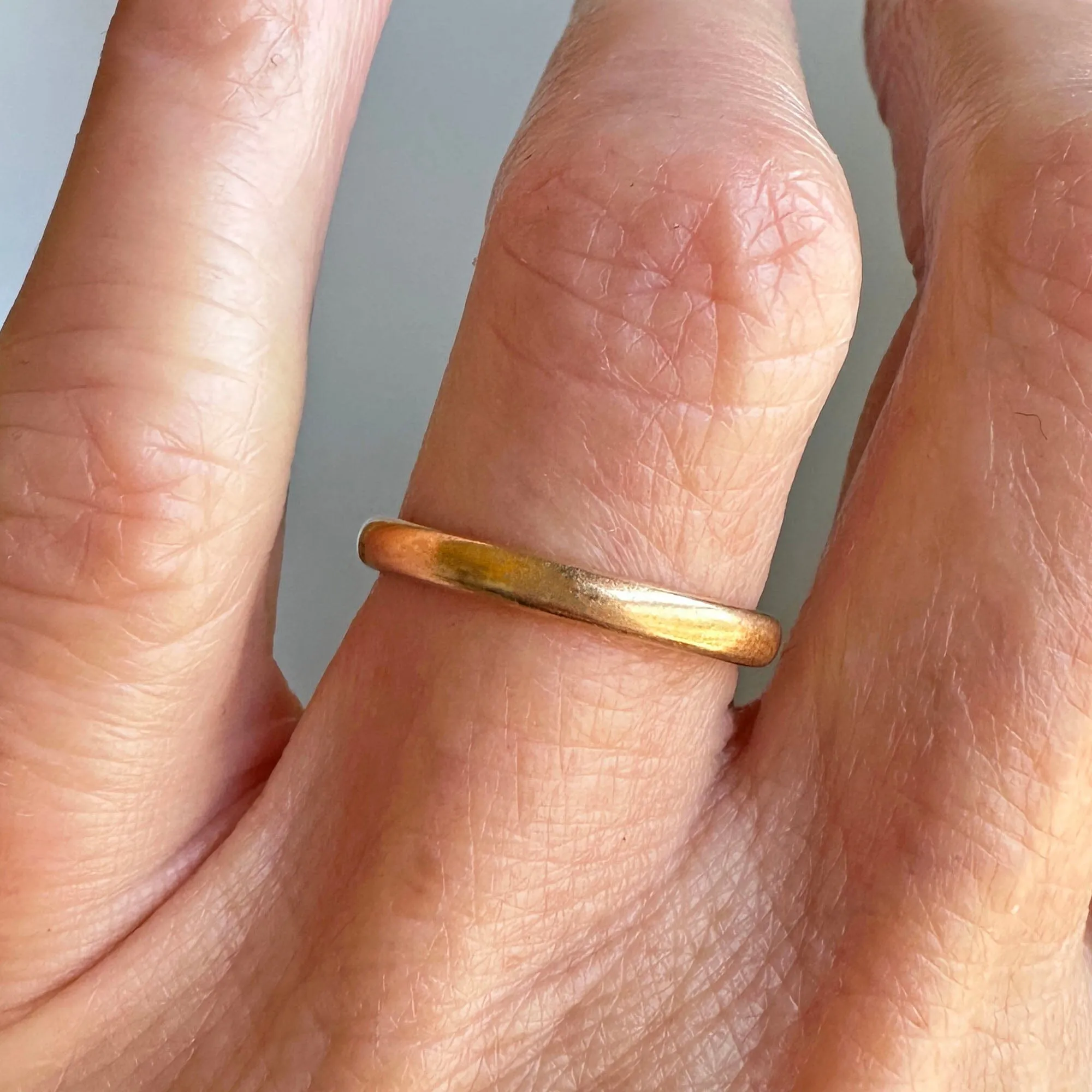 Superb Vintage 14K Gold Eternity Wedding Ring Band