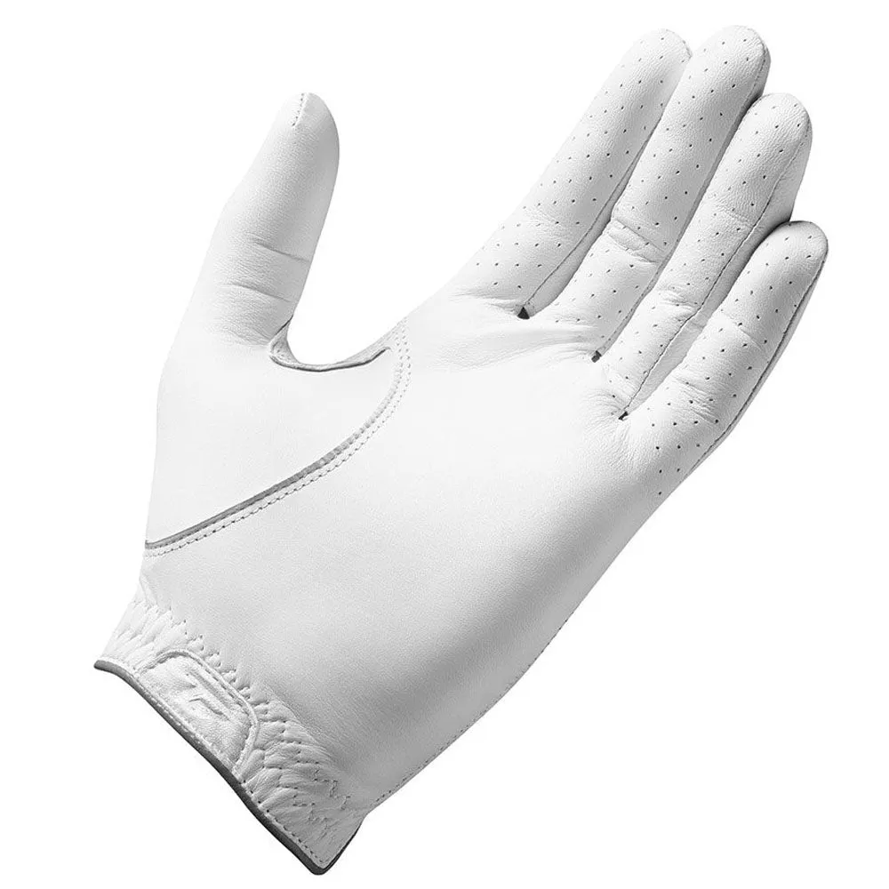 TaylorMade Tour Preferred Flex Leather Golf Glove - White