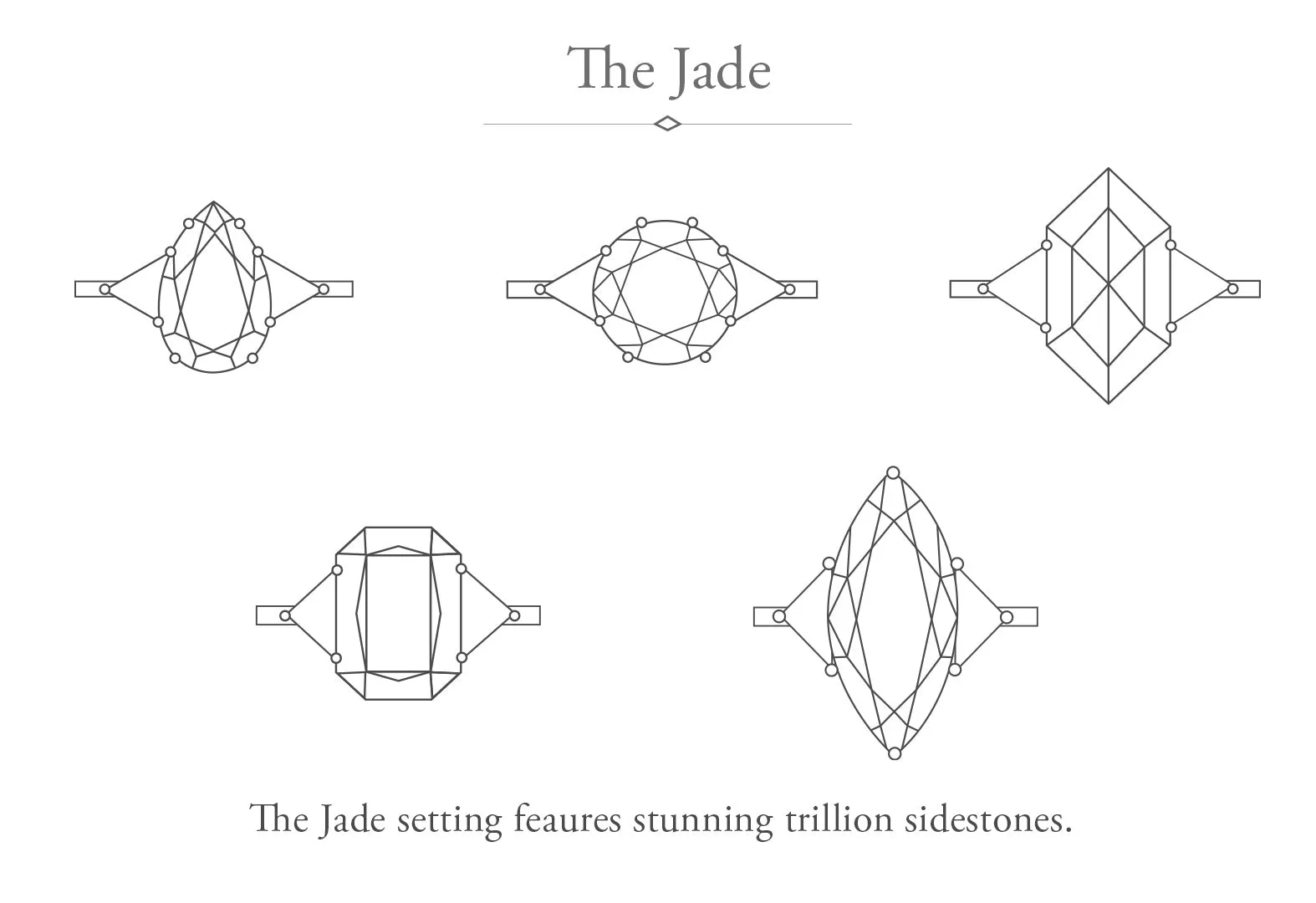 The Jade Ring with a 1.09ct Black Hexagon Diamond