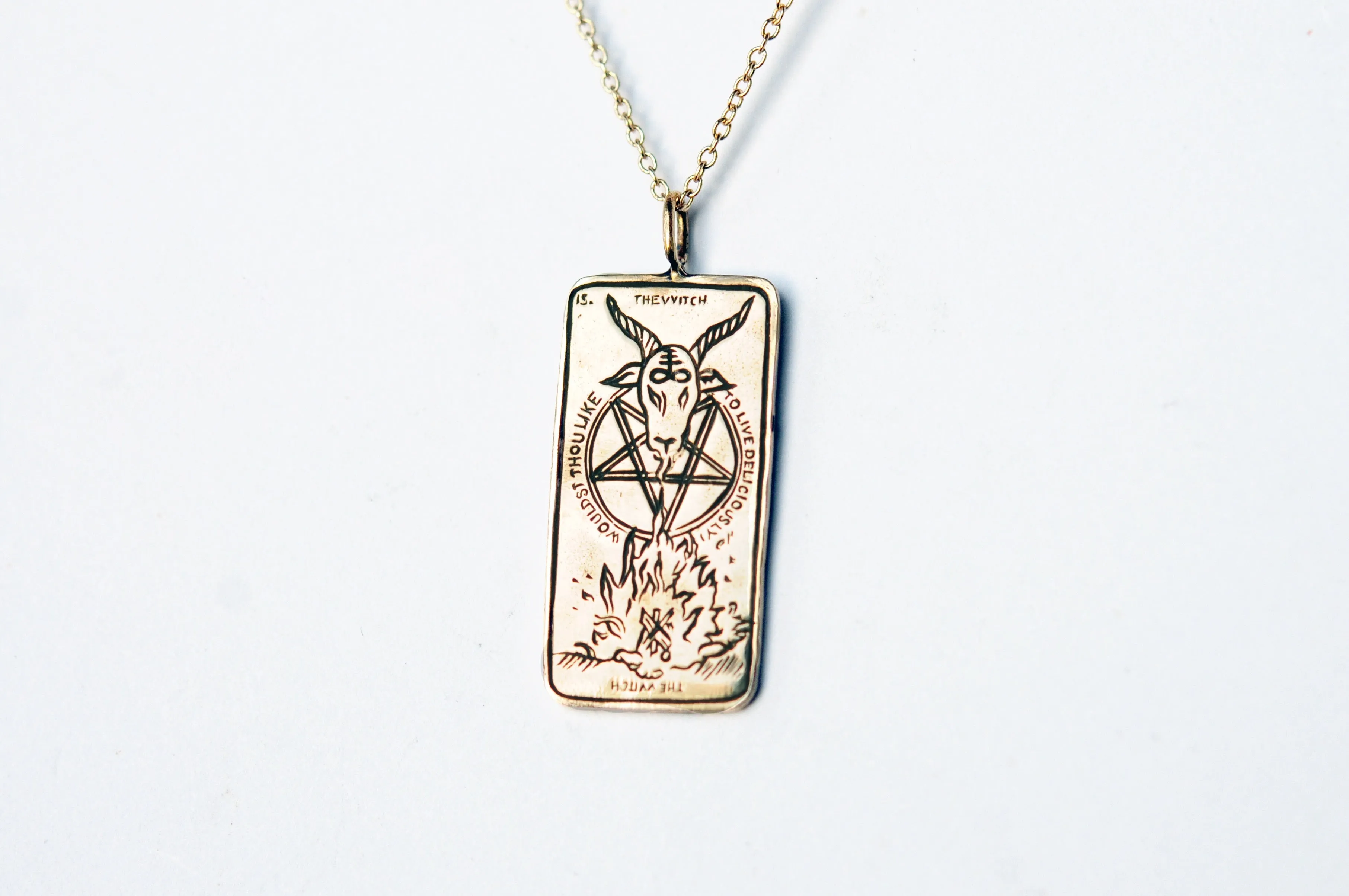 The Witch Tarot Card Necklace