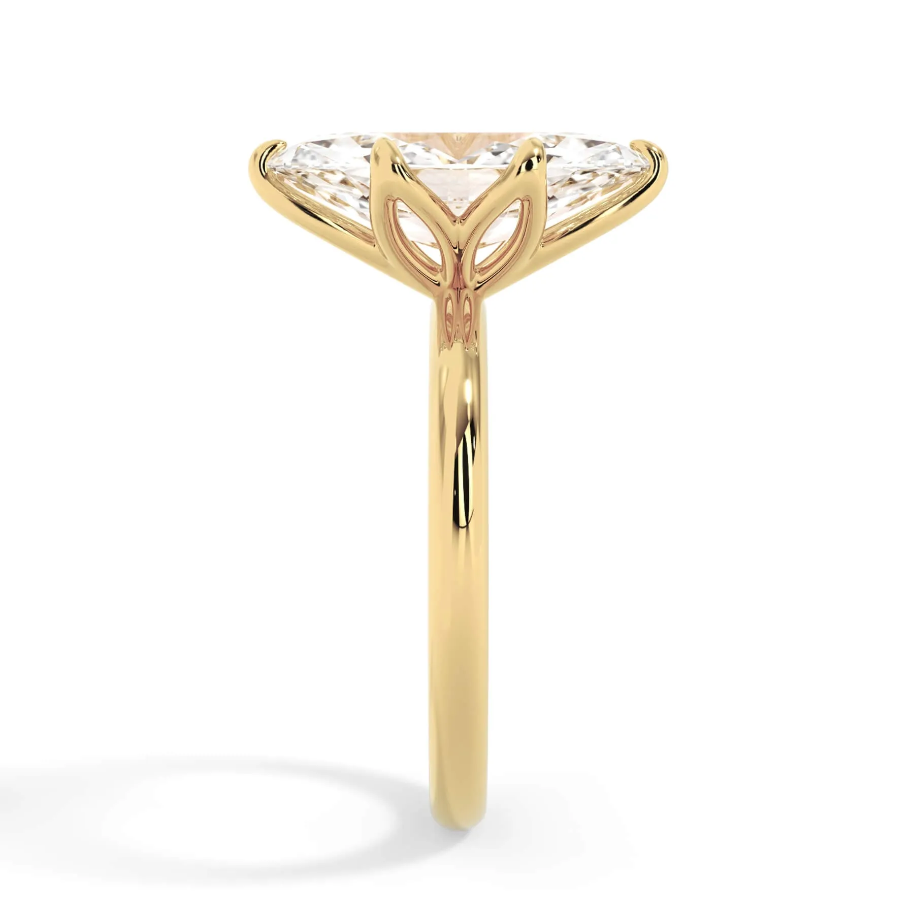 Tulip Solitaire Engagement Ring Setting