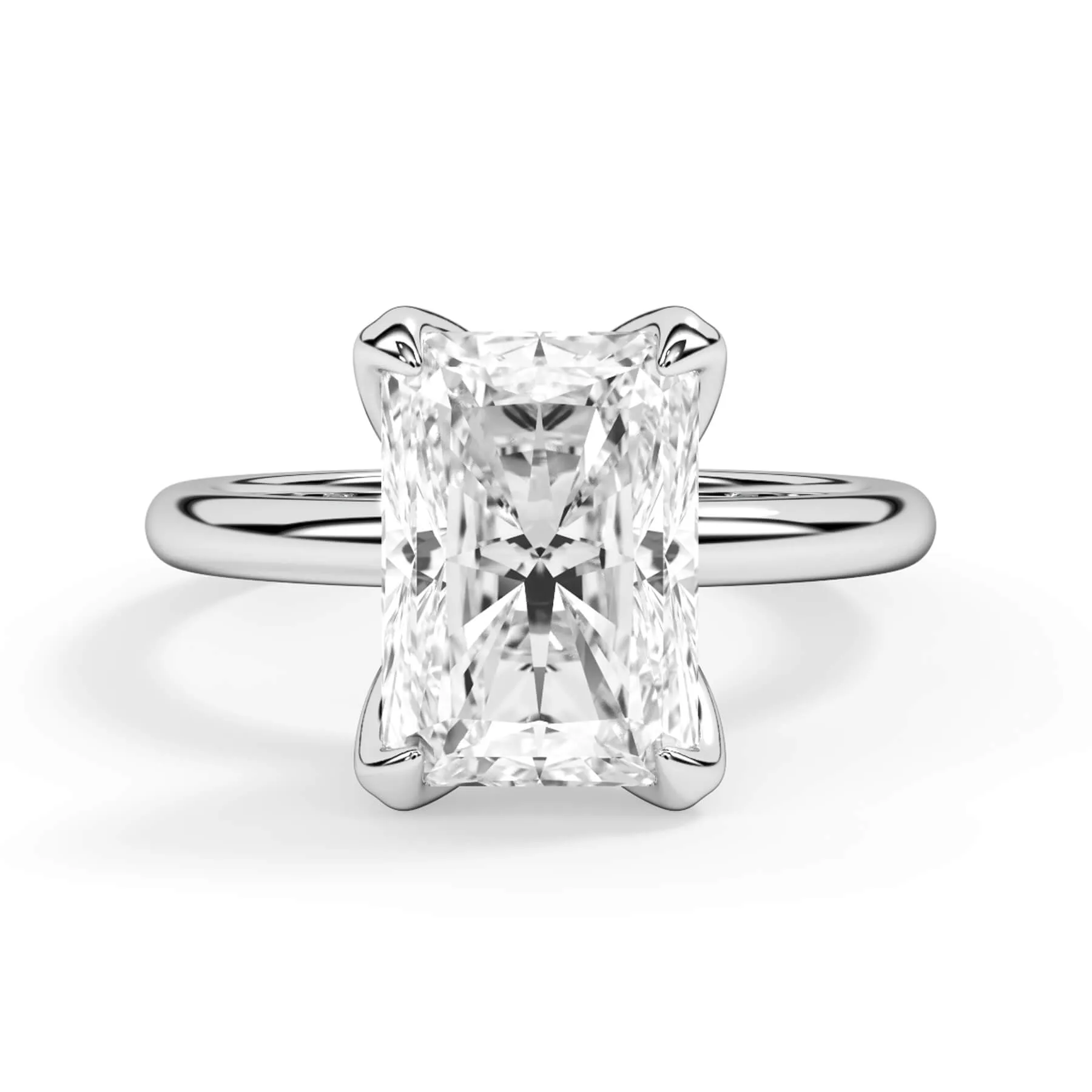 Tulip Solitaire Engagement Ring Setting