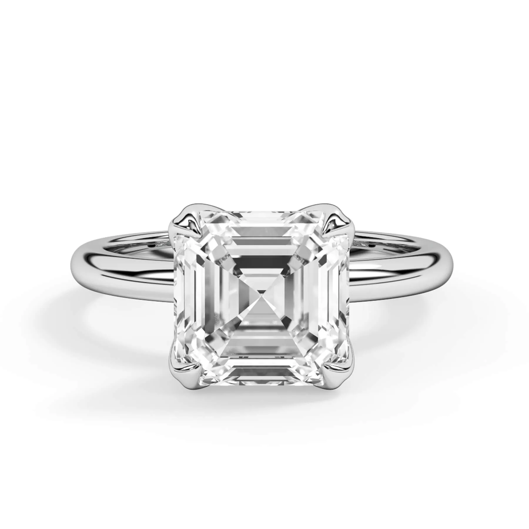 Tulip Solitaire Engagement Ring Setting