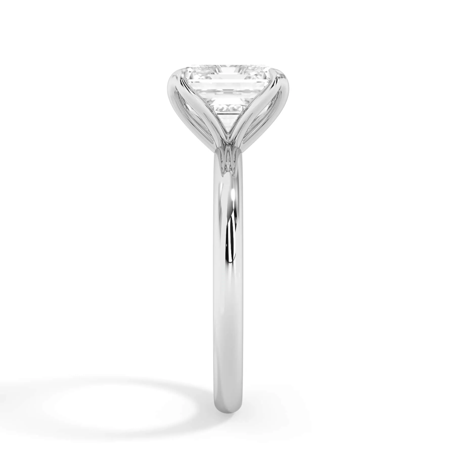 Tulip Solitaire Engagement Ring Setting