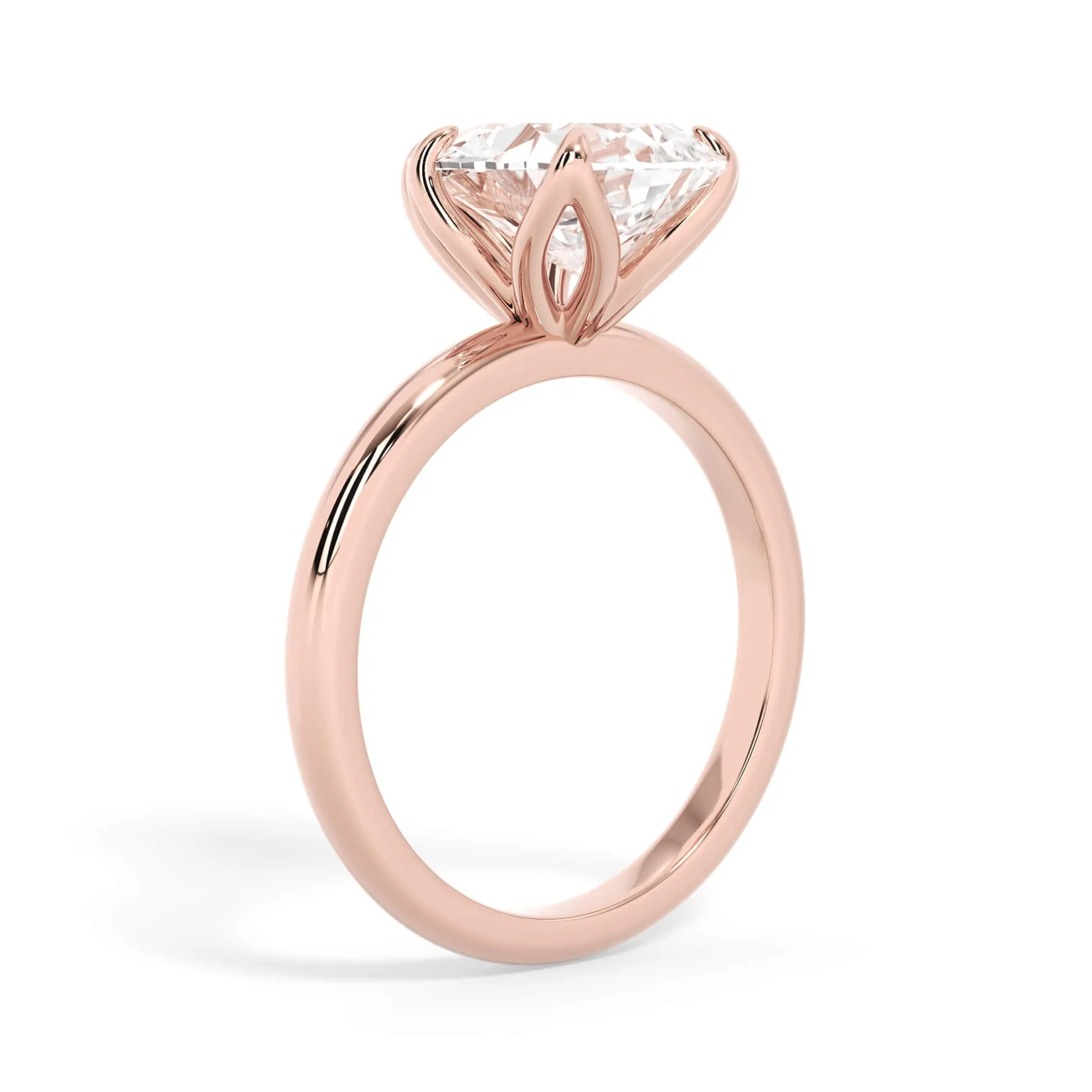 Tulip Solitaire Engagement Ring Setting