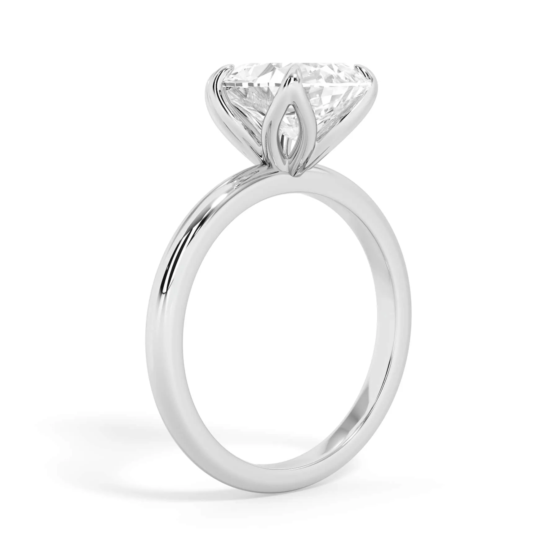 Tulip Solitaire Engagement Ring Setting