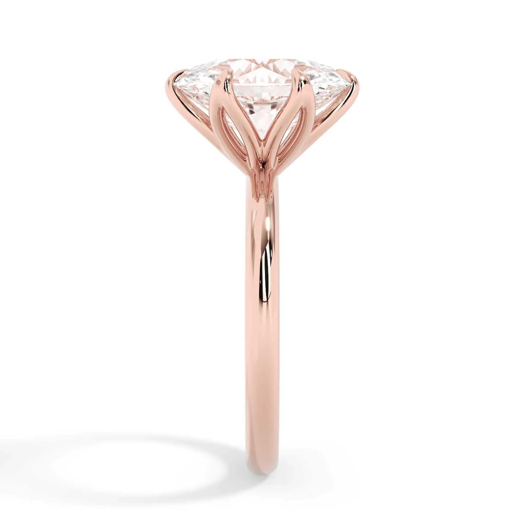 Tulip Solitaire Engagement Ring Setting