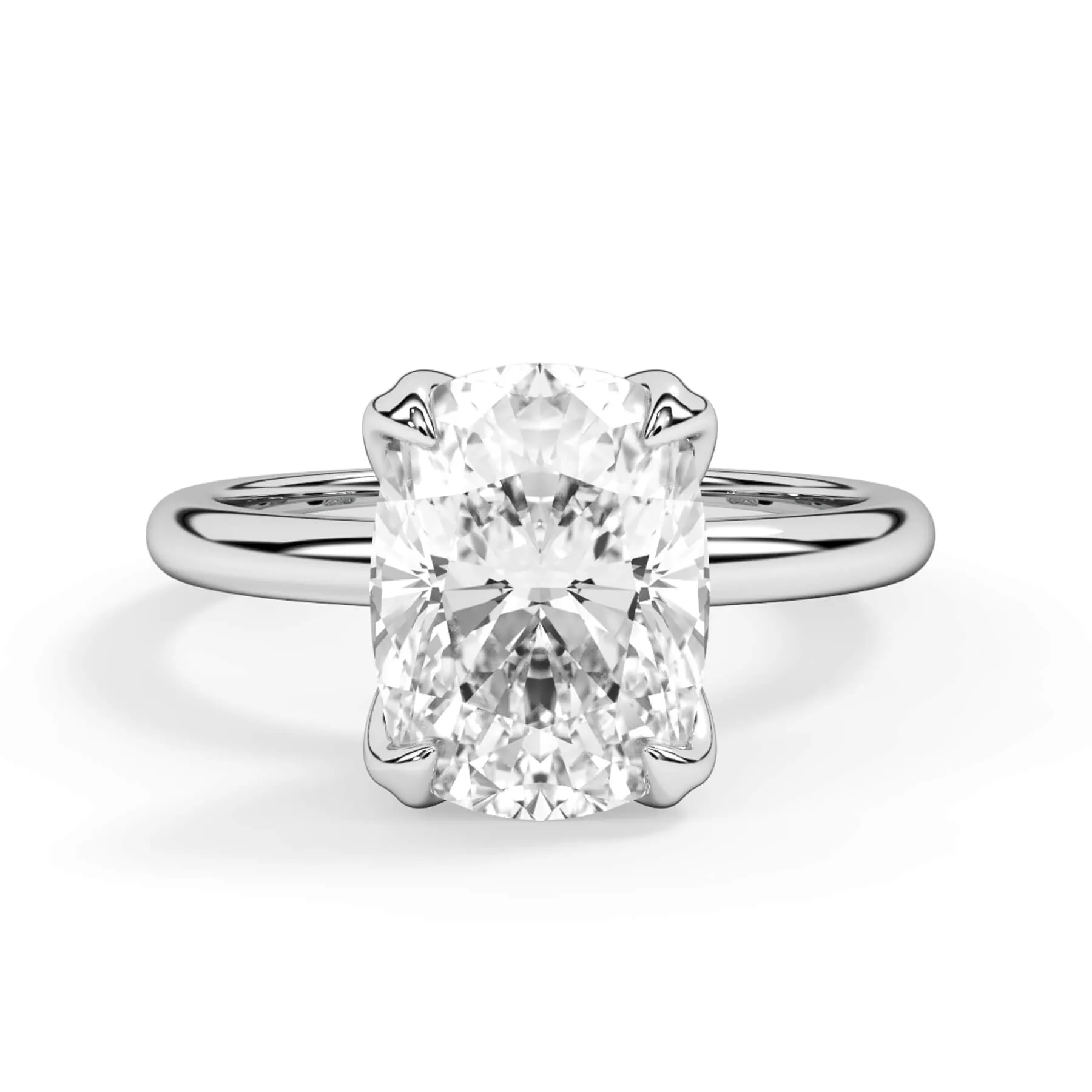 Tulip Solitaire Engagement Ring Setting