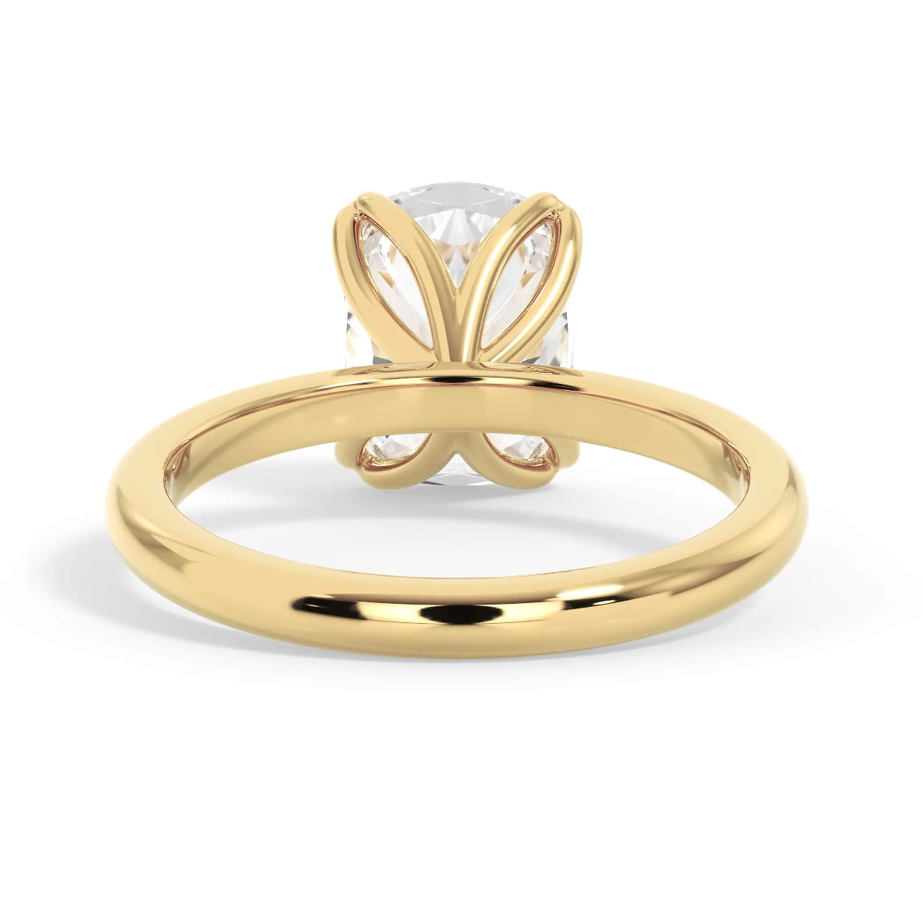 Tulip Solitaire Engagement Ring Setting