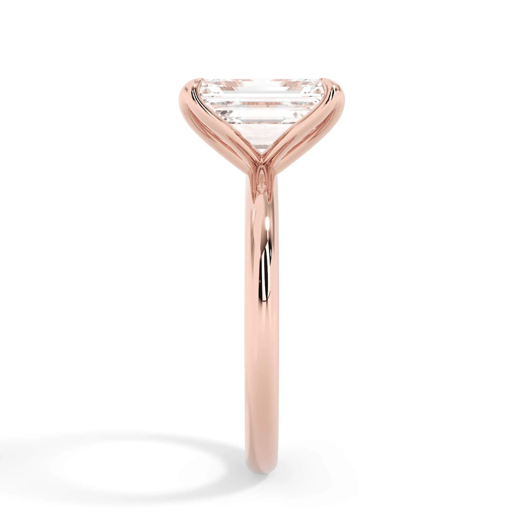 Tulip Solitaire Engagement Ring Setting