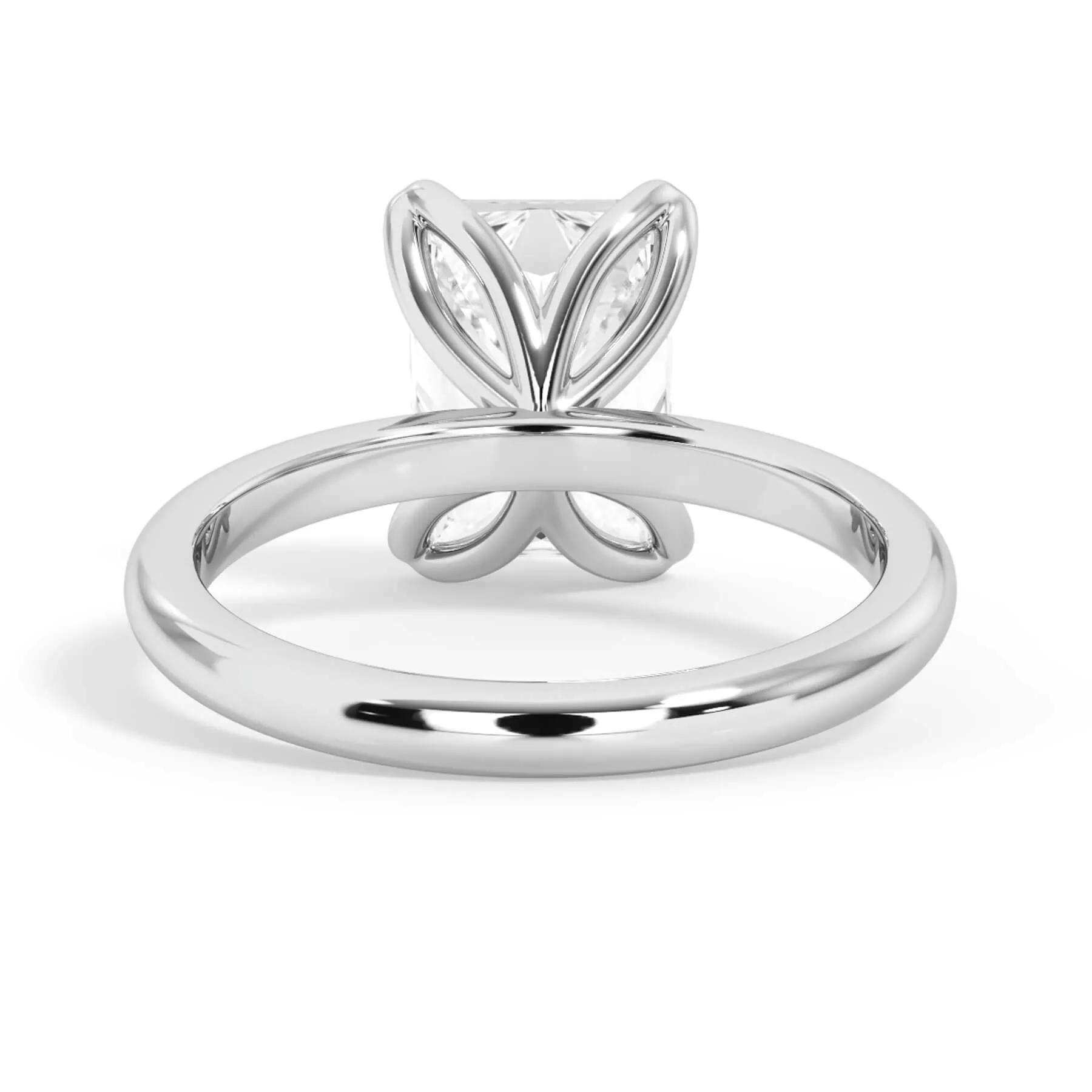 Tulip Solitaire Engagement Ring Setting