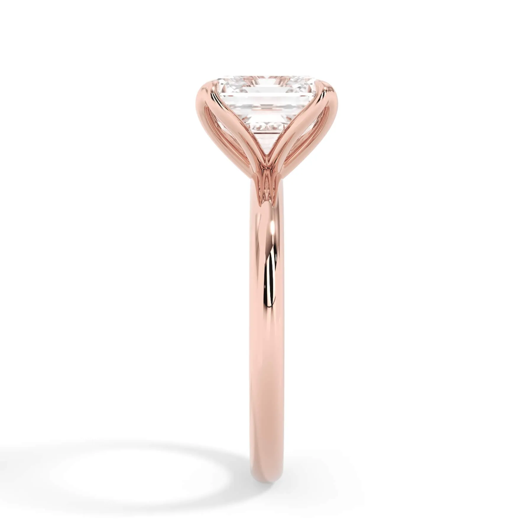 Tulip Solitaire Engagement Ring Setting