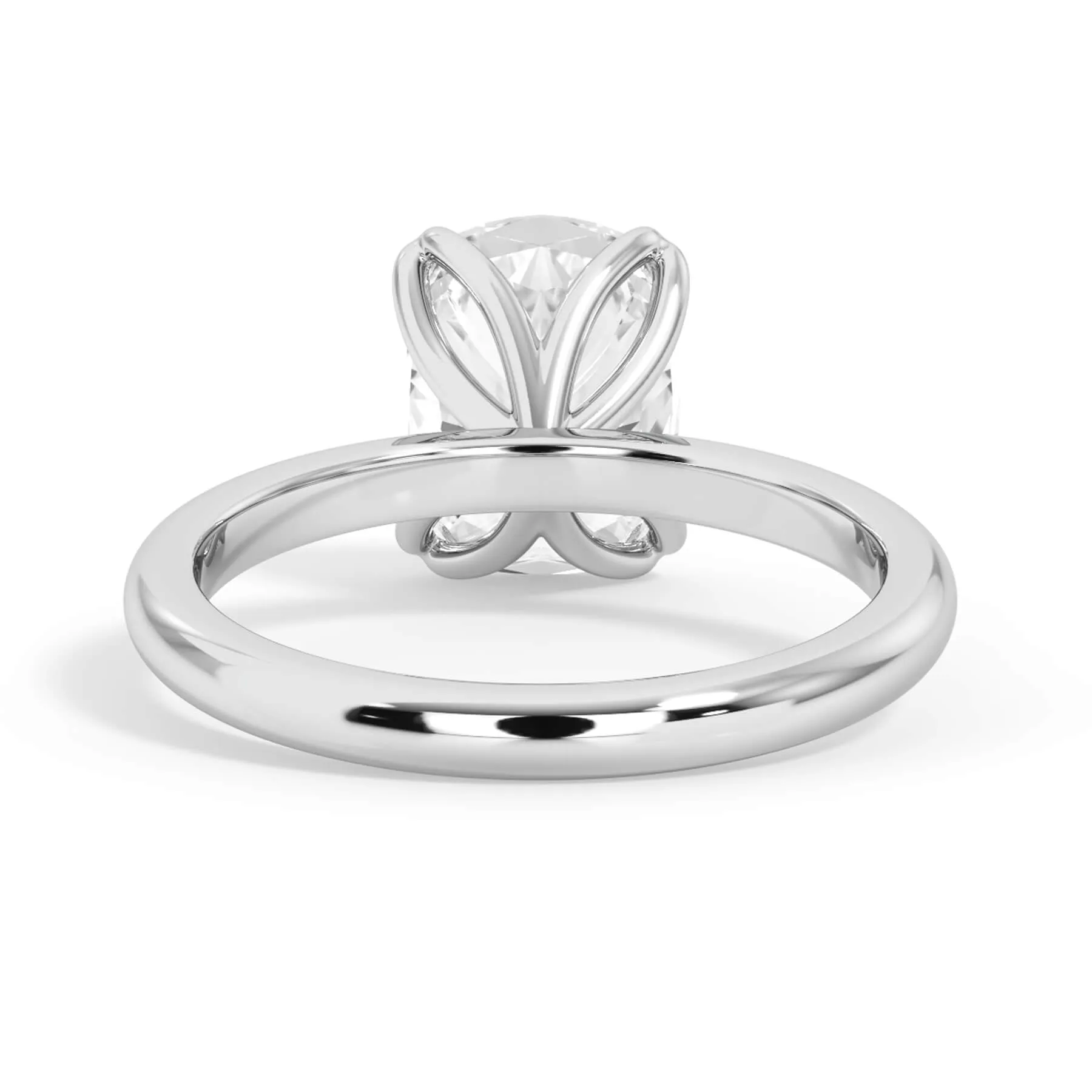 Tulip Solitaire Engagement Ring Setting