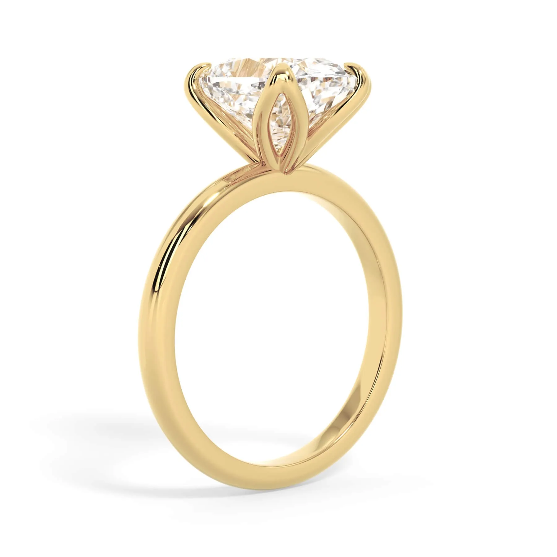 Tulip Solitaire Engagement Ring Setting