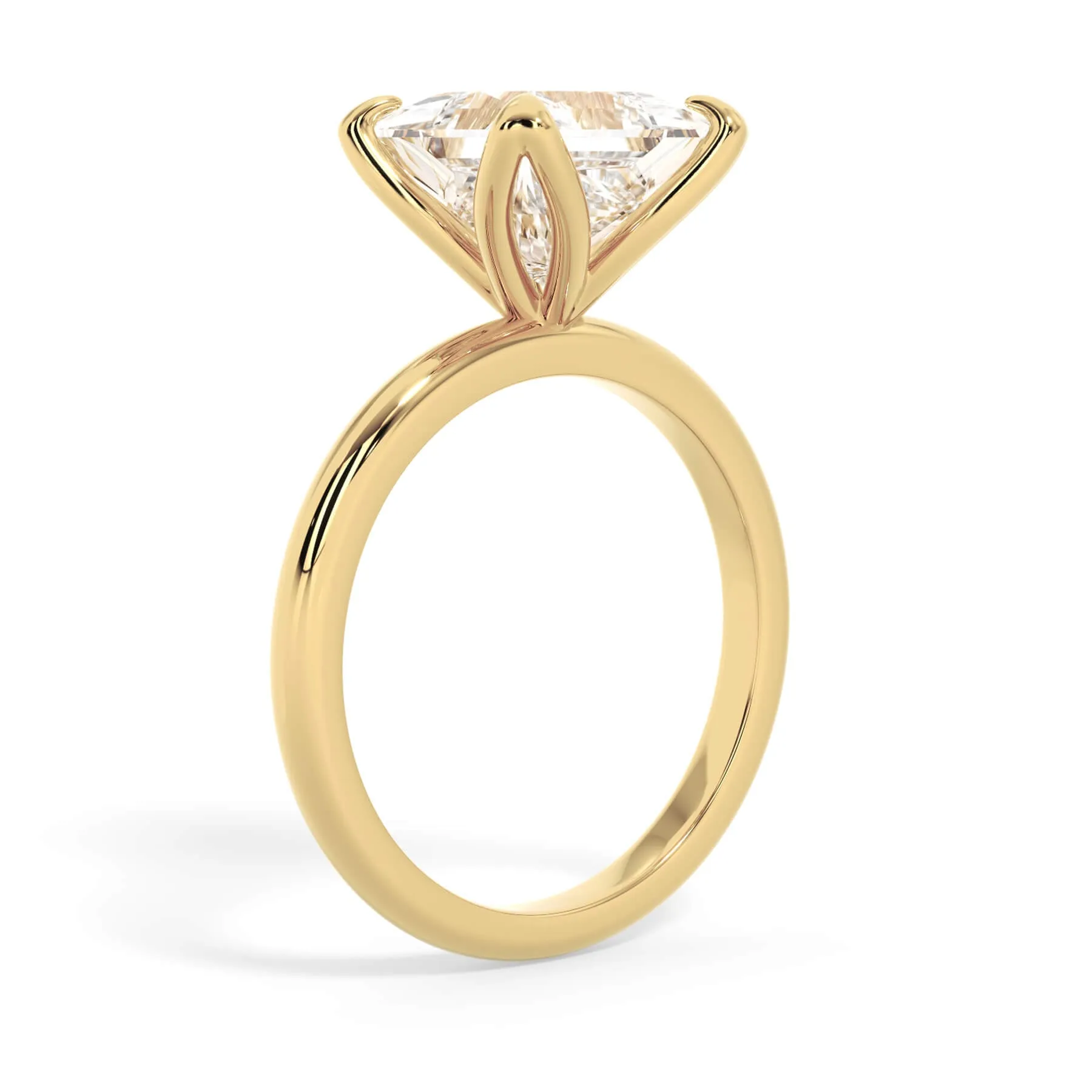 Tulip Solitaire Engagement Ring Setting