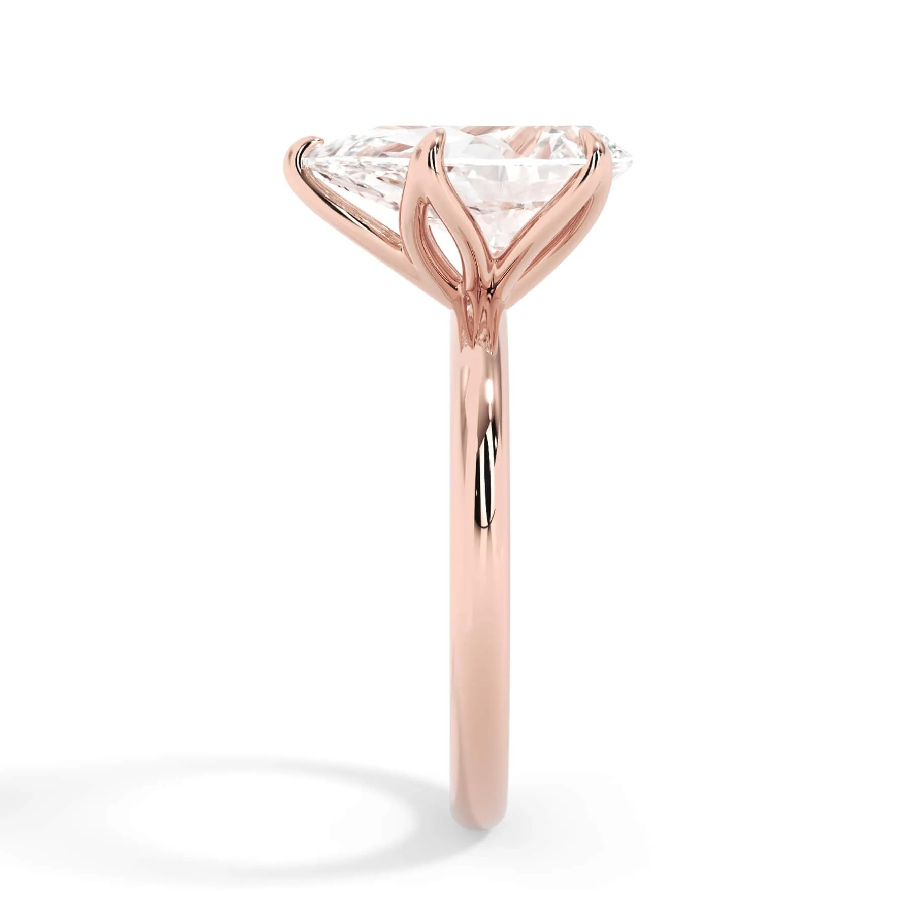 Tulip Solitaire Engagement Ring Setting