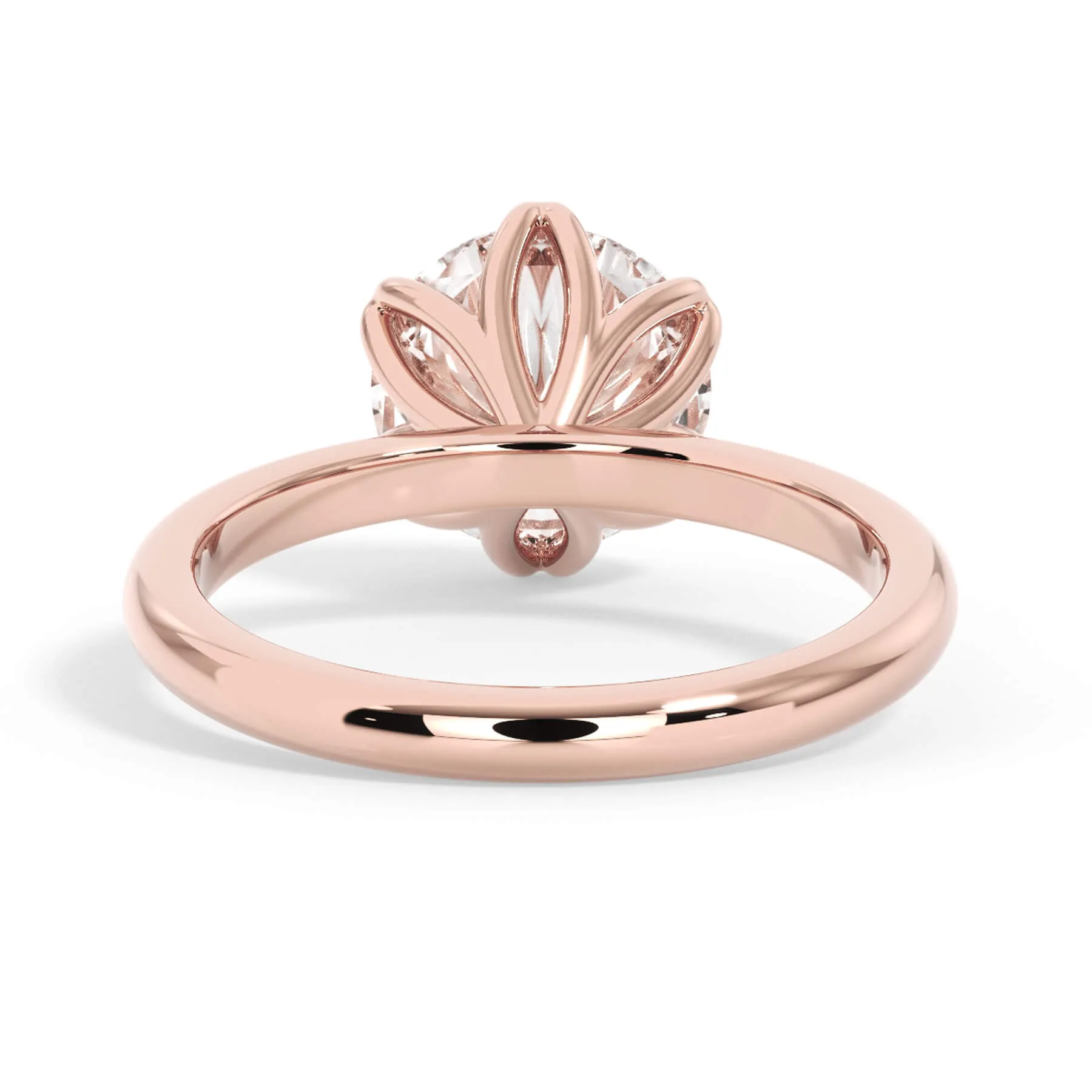 Tulip Solitaire Engagement Ring Setting