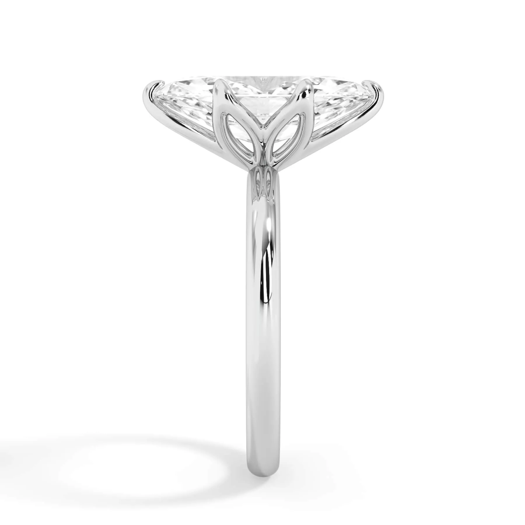 Tulip Solitaire Engagement Ring Setting