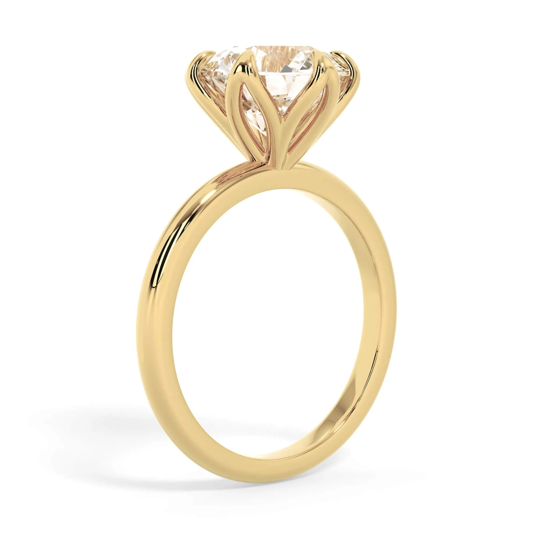 Tulip Solitaire Engagement Ring Setting