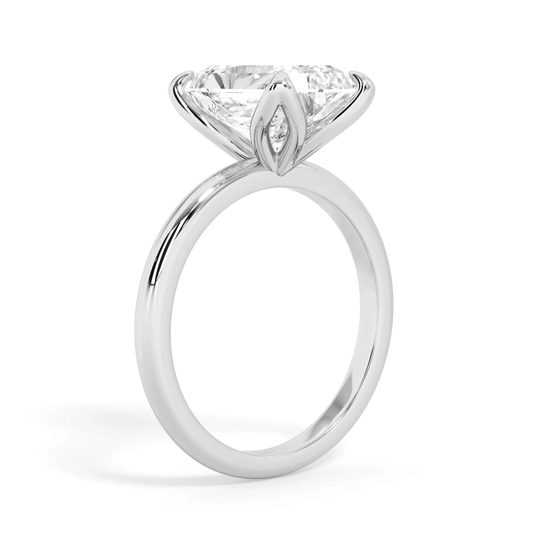 Tulip Solitaire Engagement Ring Setting