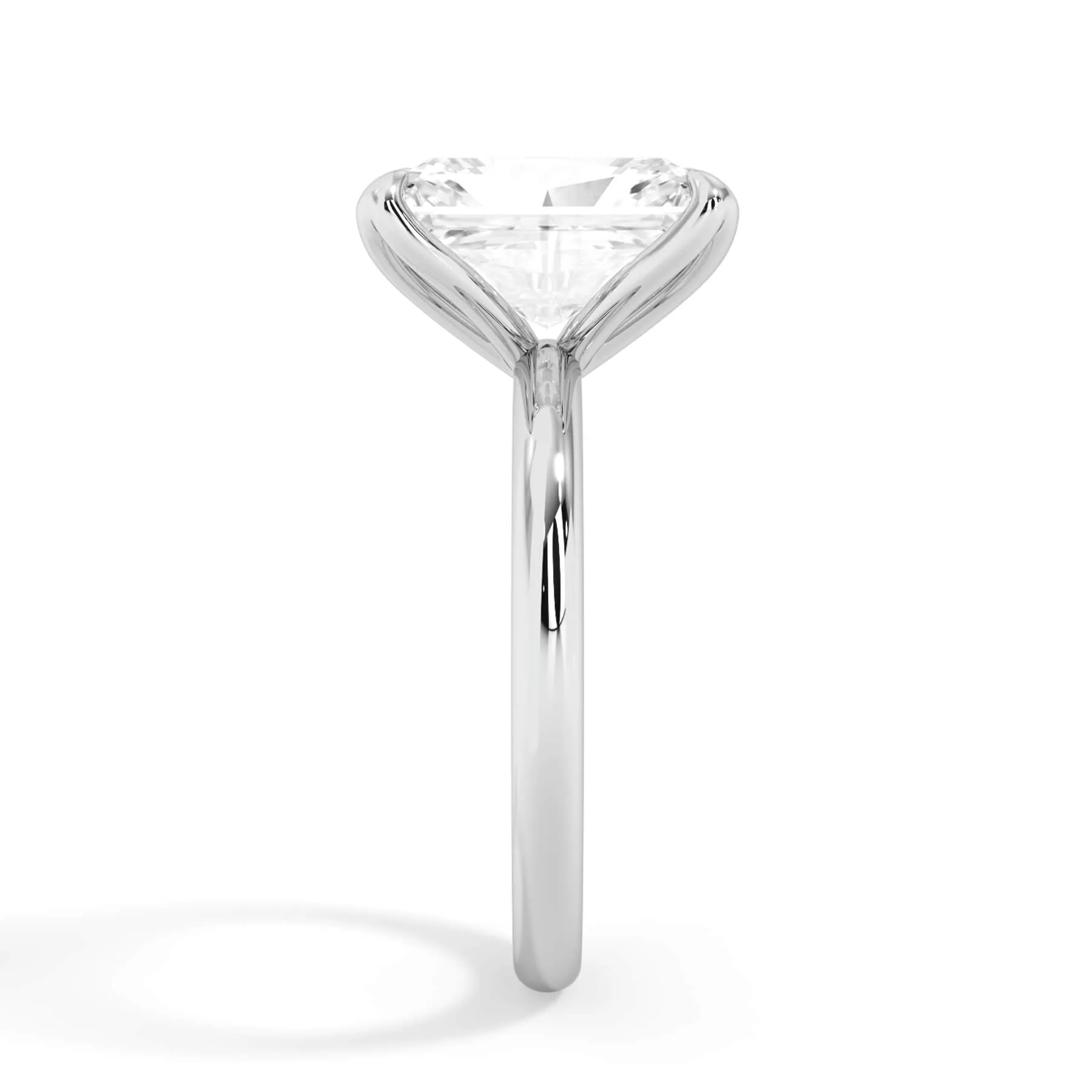 Tulip Solitaire Engagement Ring Setting