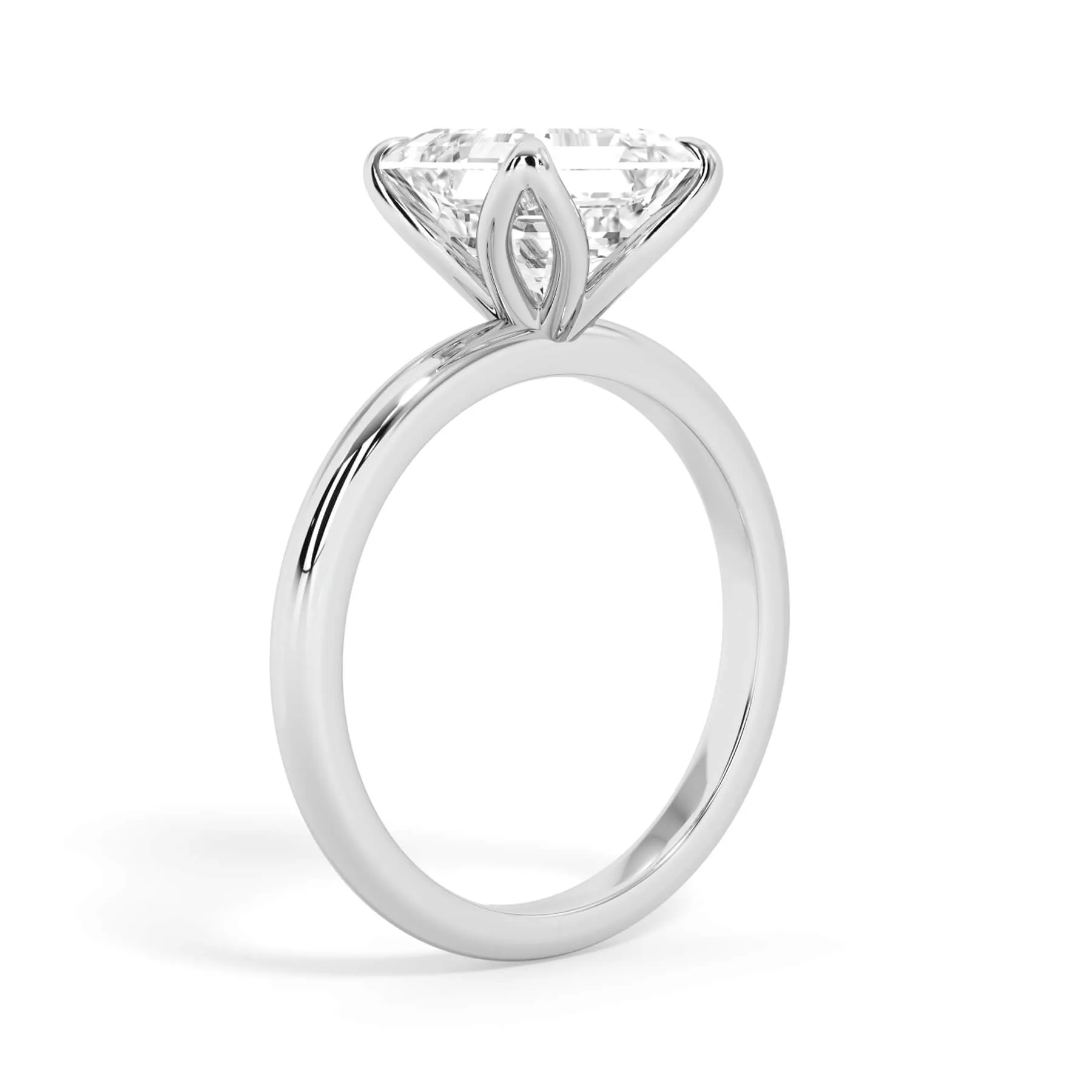 Tulip Solitaire Engagement Ring Setting