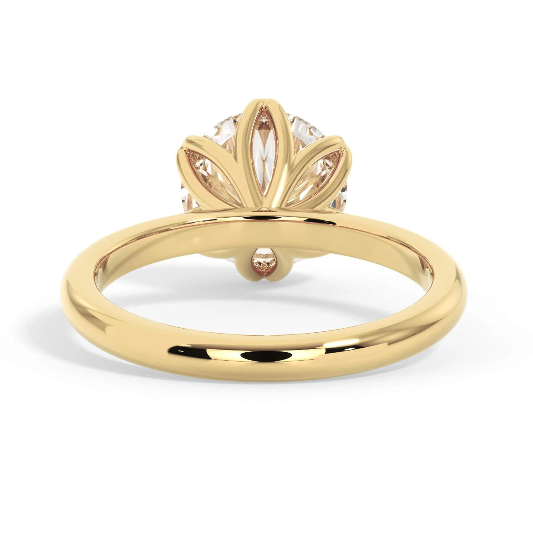 Tulip Solitaire Engagement Ring Setting