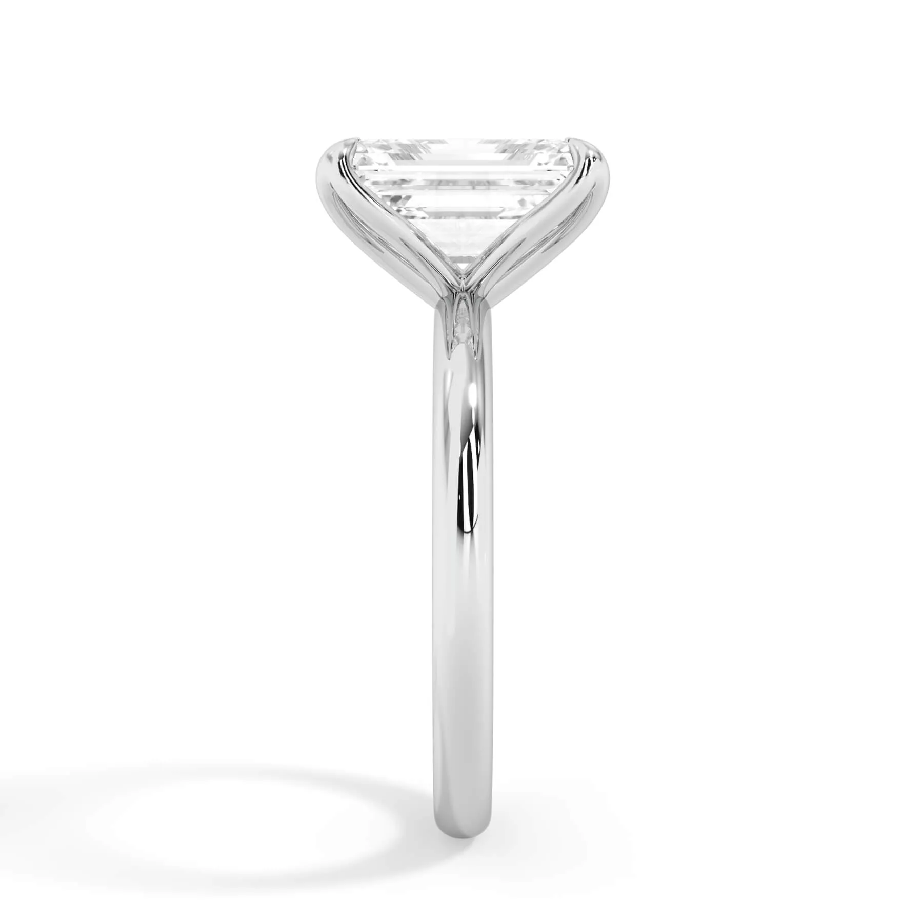 Tulip Solitaire Engagement Ring Setting