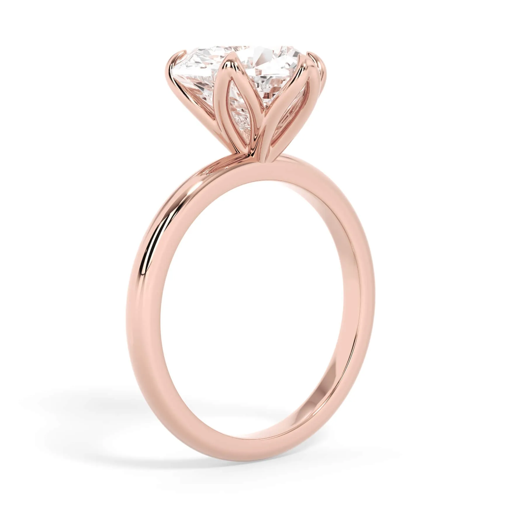 Tulip Solitaire Engagement Ring Setting