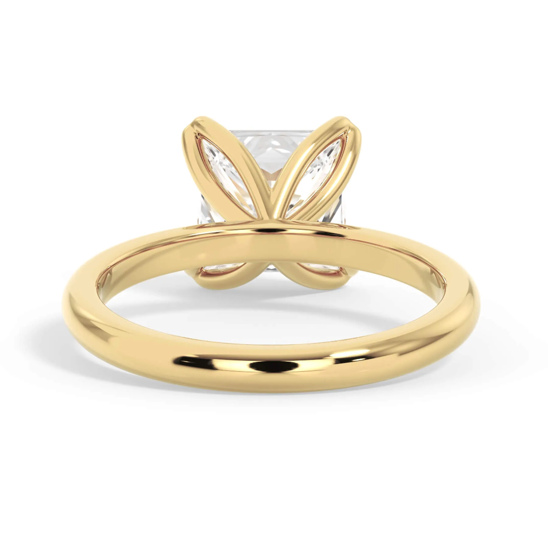 Tulip Solitaire Engagement Ring Setting