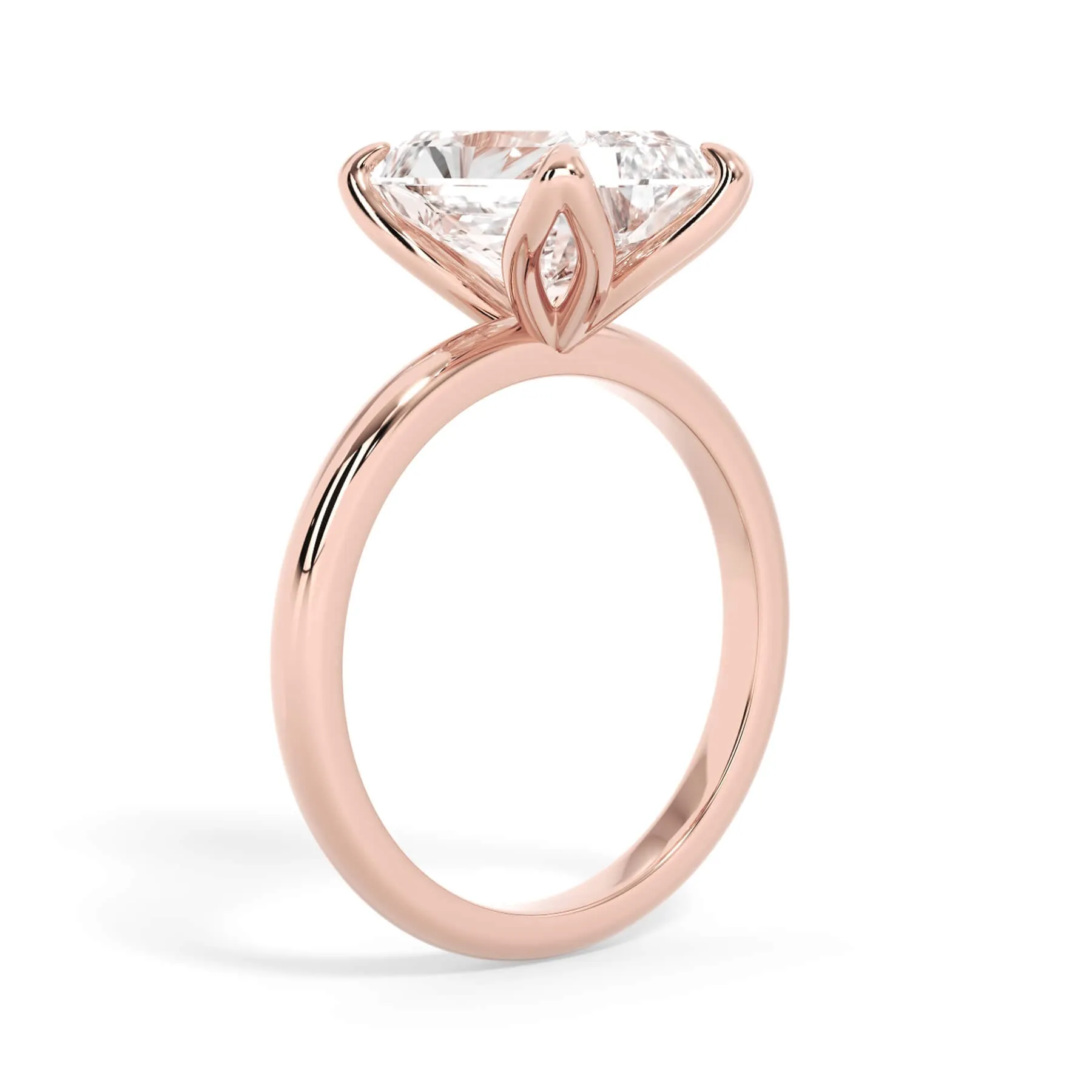 Tulip Solitaire Engagement Ring Setting