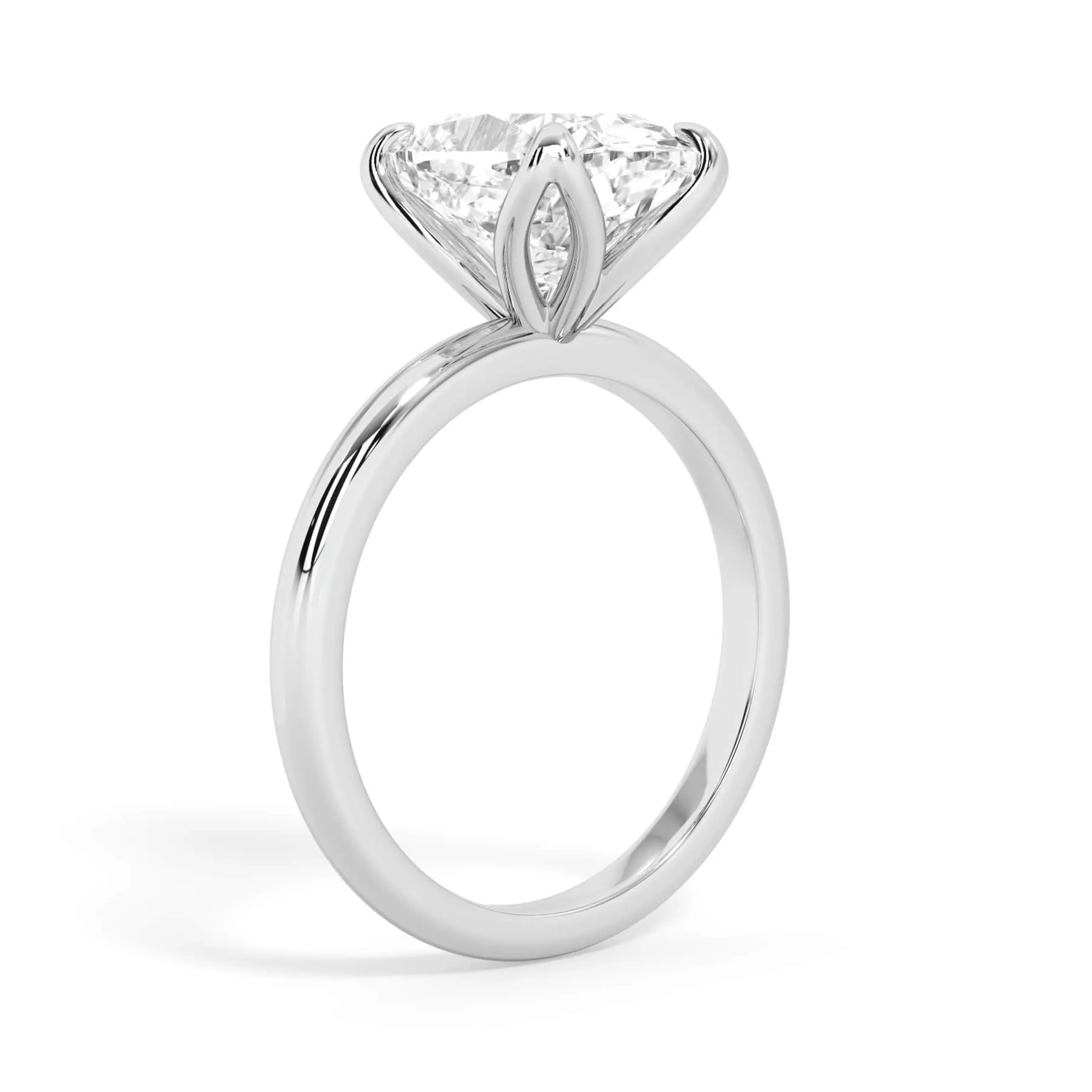 Tulip Solitaire Engagement Ring Setting