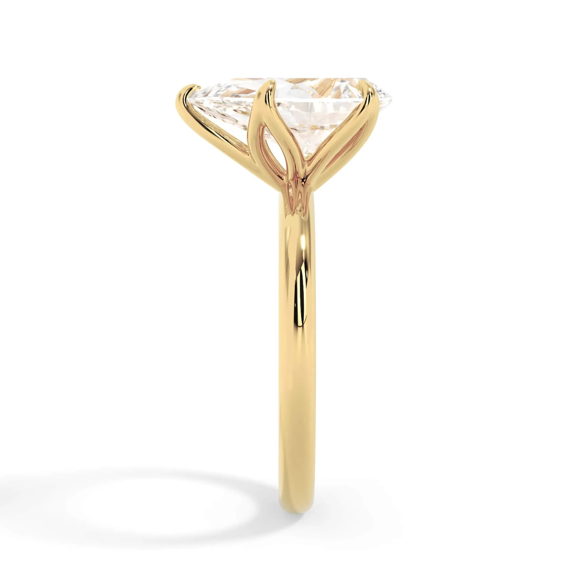 Tulip Solitaire Engagement Ring Setting