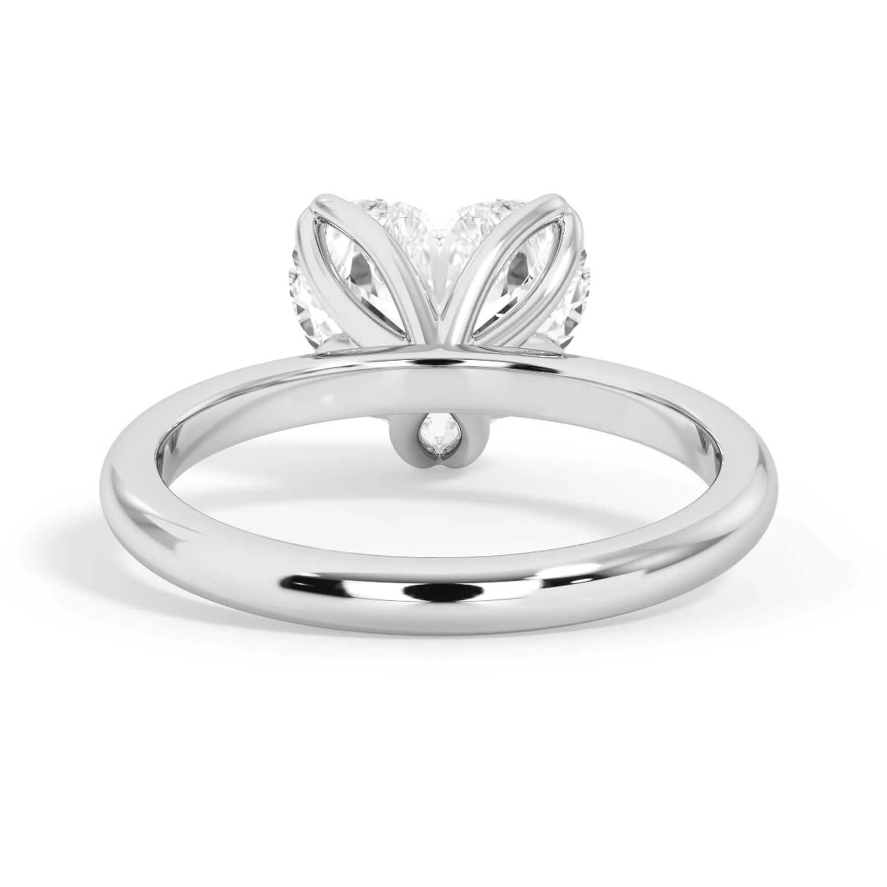 Tulip Solitaire Engagement Ring Setting